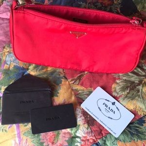 Prada handbag mini used long  9/1.2 H 5 w 21/2